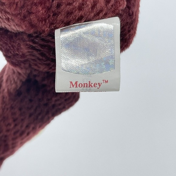 TY Beanie Baby THE MONKEY Chinese Zodiac Stuffed Plush Animal Toy With Hang Tag - Picture 8 of 8